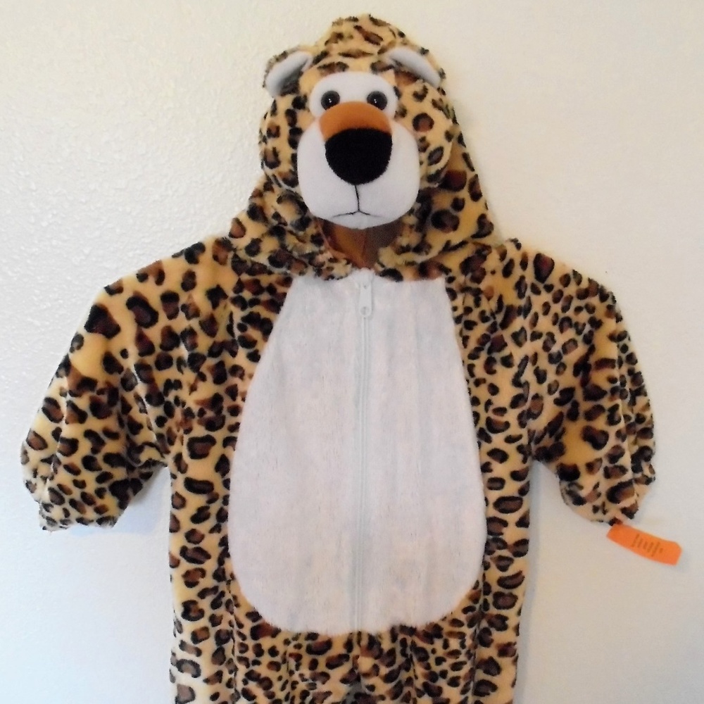 Chrisha Plush Leopard Halloween 12-18 Mo Unisex